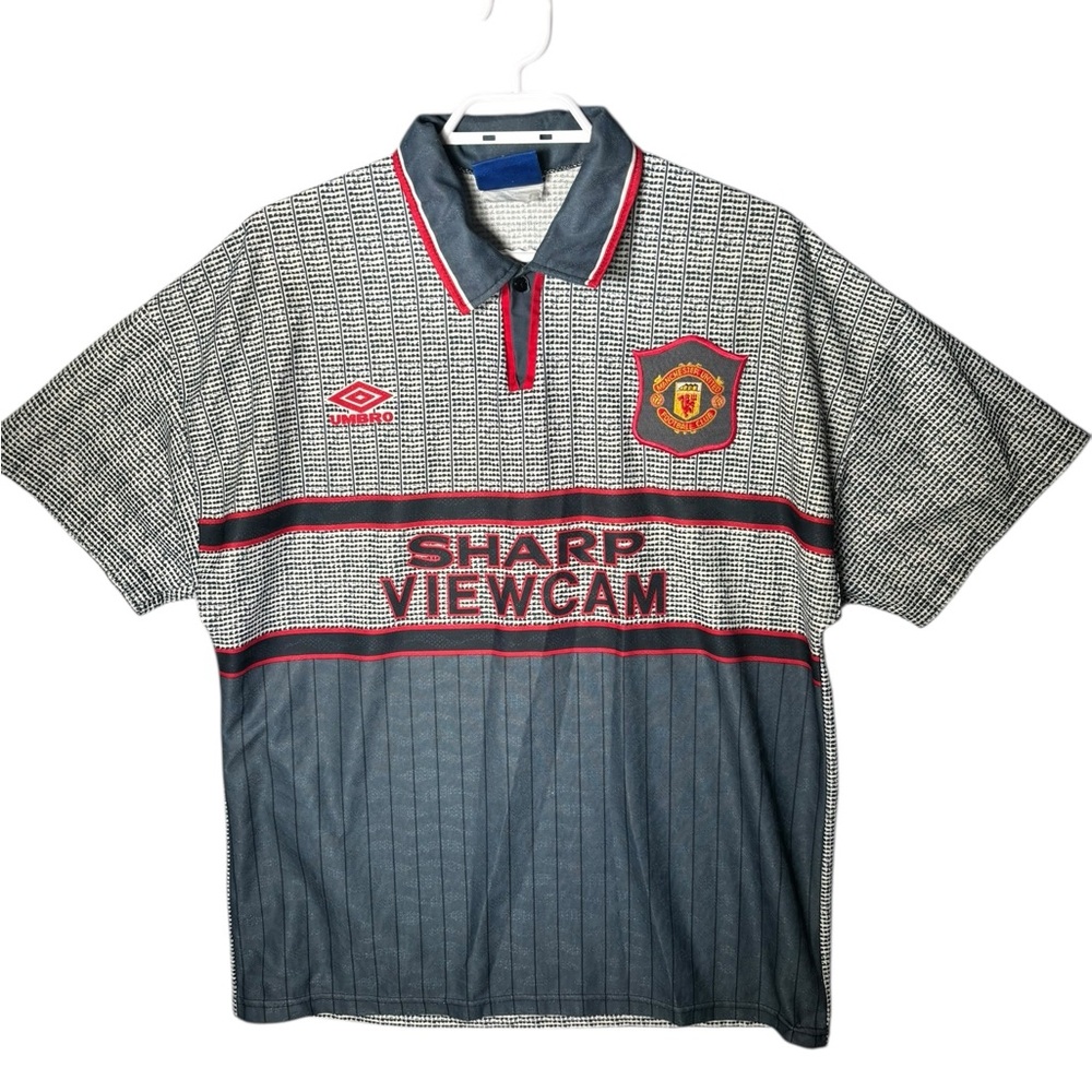 Umbro Manchester United Black and Gray Jersey